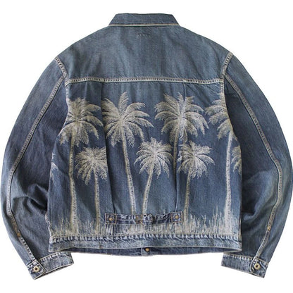 Kapital 12oz Palm Tree Jacquard Denim 1st Jacket