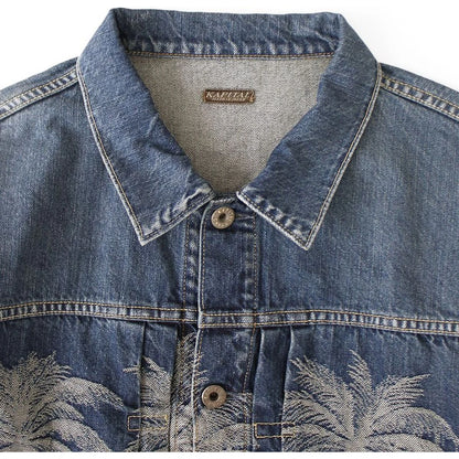 Kapital 12oz Palm Tree Jacquard Denim 1st Jacket