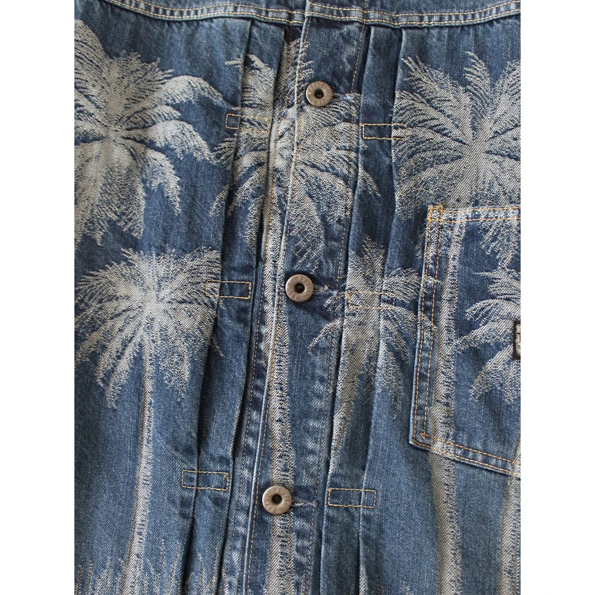 Kapital 12oz Palm Tree Jacquard Denim 1st Jacket