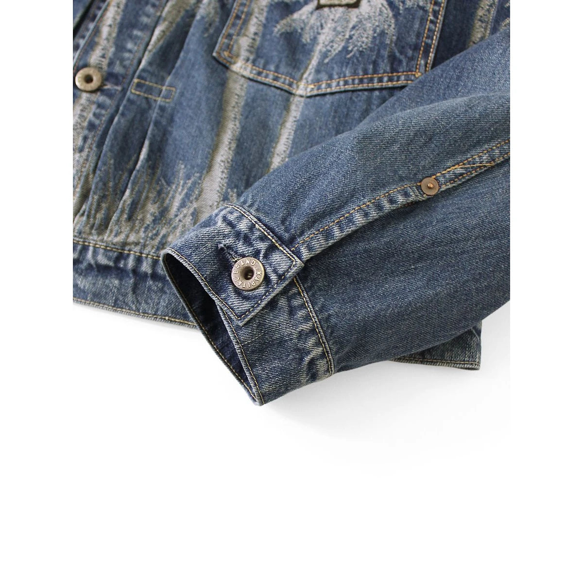 Kapital 12oz Palm Tree Jacquard Denim 1st Jacket