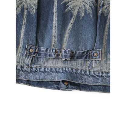 Kapital 12oz Palm Tree Jacquard Denim 1st Jacket
