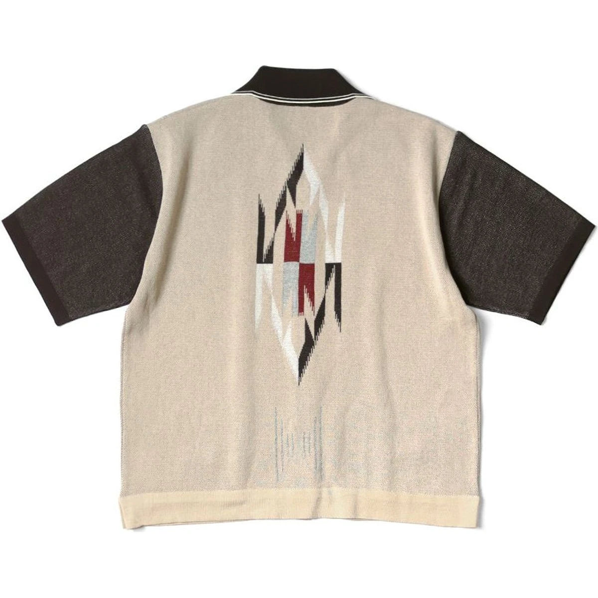 Kapital 12G Cotton Knit Chimayo Pattern Aloha Polo