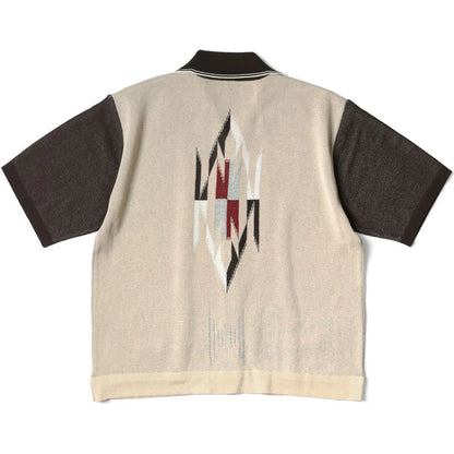Kapital 12G Cotton Knit Chimayo Pattern Aloha Polo