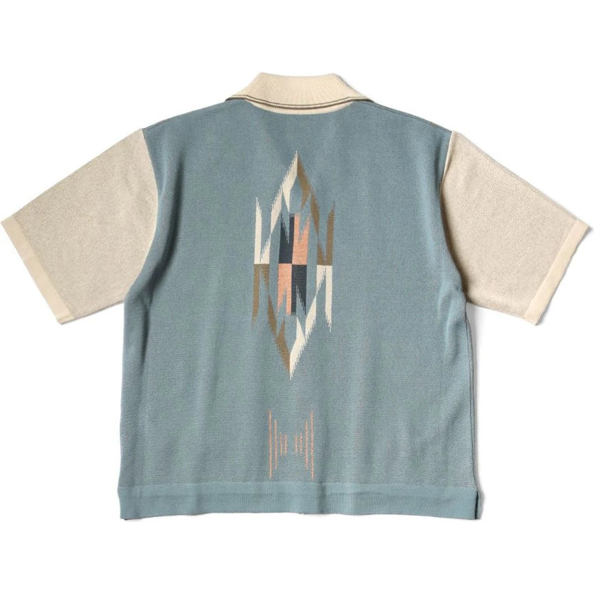Kapital 12G Cotton Knit Chimayo Pattern Aloha Polo