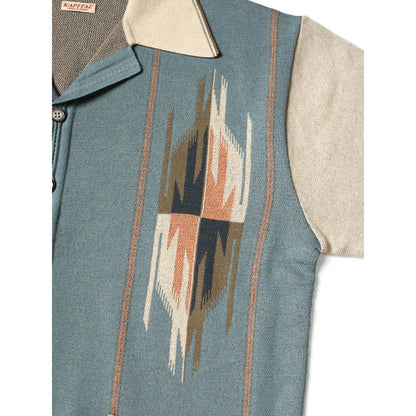 Kapital 12G Cotton Knit Chimayo Pattern Aloha Polo