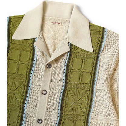 Kapital 12G Crochet Knit Tennessee Aloha Polo