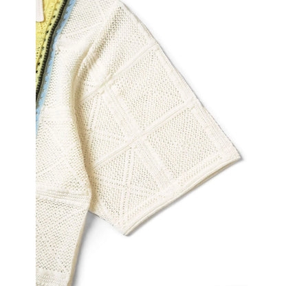Kapital 12G Crochet Knit Tennessee Aloha Polo