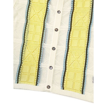 Kapital 12G Crochet Knit Tennessee Aloha Polo