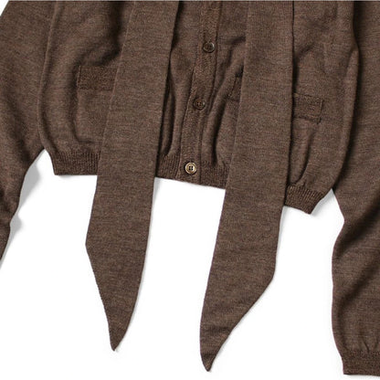 Kapital 12G Knit Bow Tie Cardigan (L`s)