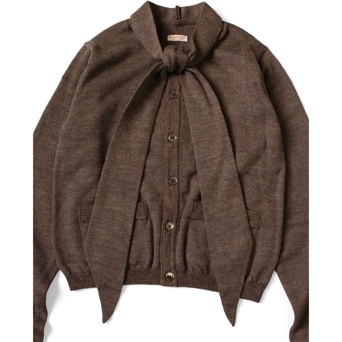 Kapital 12G Knit Bow Tie Cardigan (L`s)