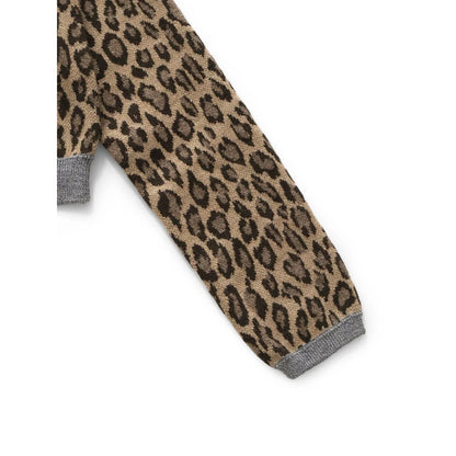 Kapital 12G Leopard Print Wool Bolero Cardigan