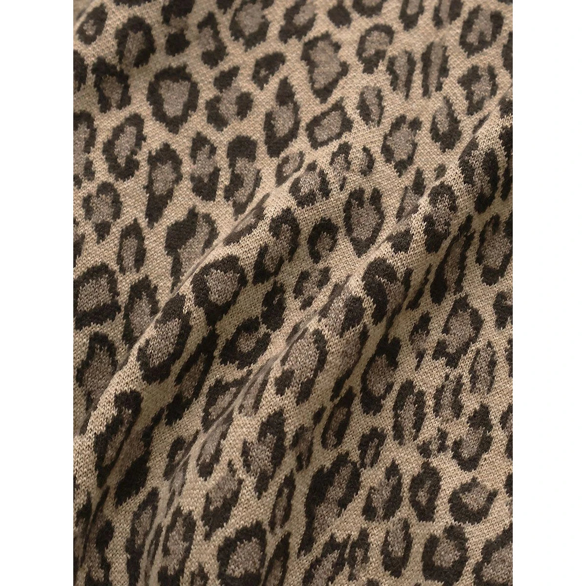 Kapital 12G Leopard Print Wool Bolero Cardigan