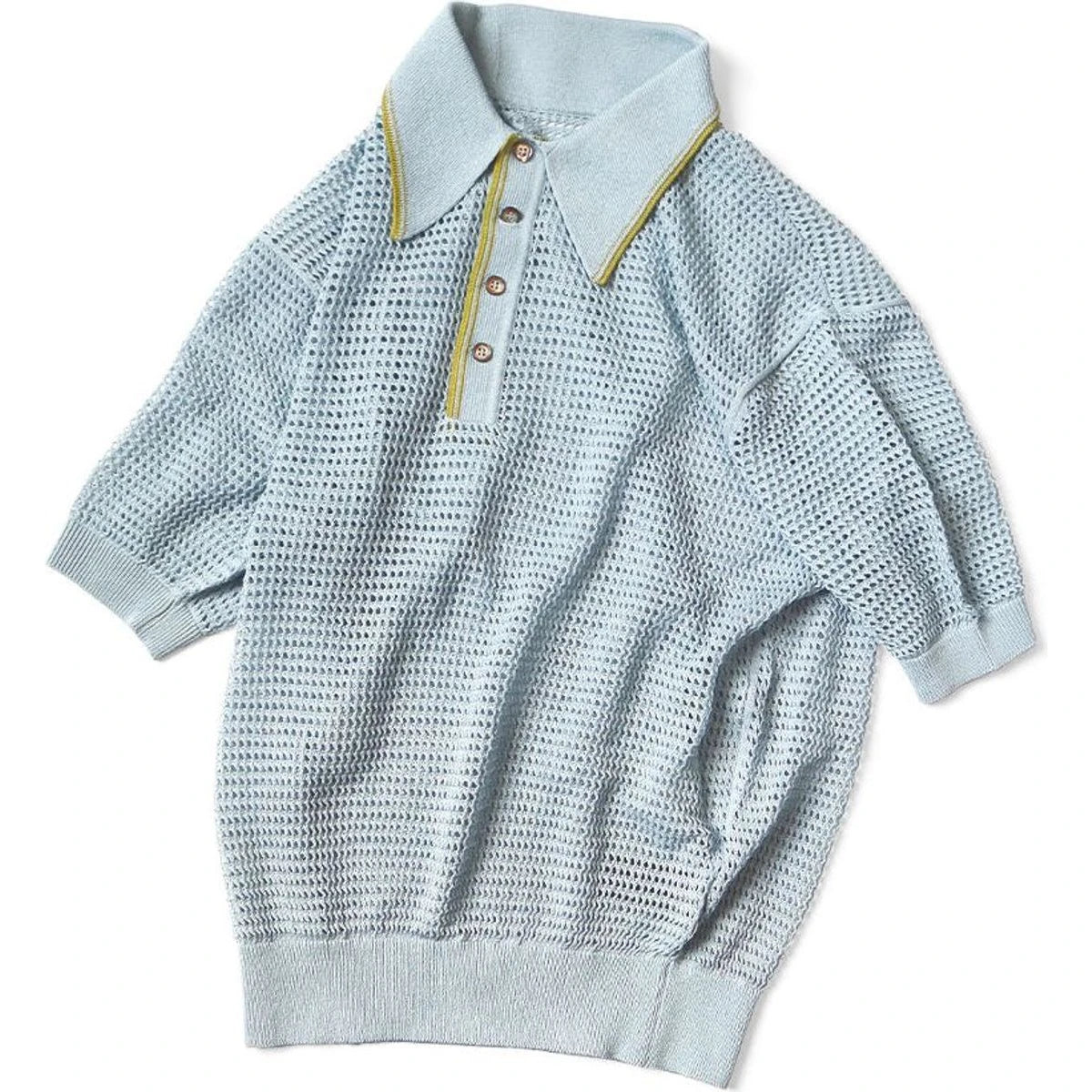 Kapital 12G Mesh Knit Carol Polo