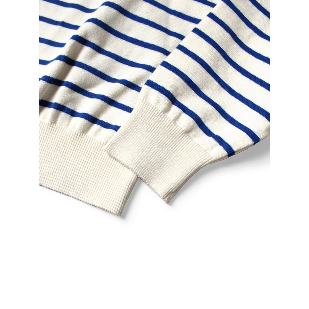Kapital 12G Paneled Border Knit Boat Neck Sweater (Santo Domingo Necklace)