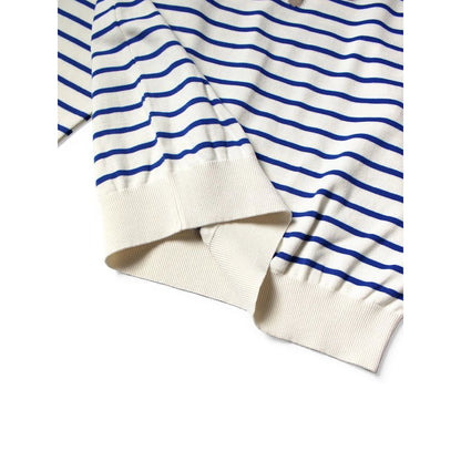 Kapital 12G Paneled Border Knit Boat Neck Sweater (Santo Domingo Necklace)