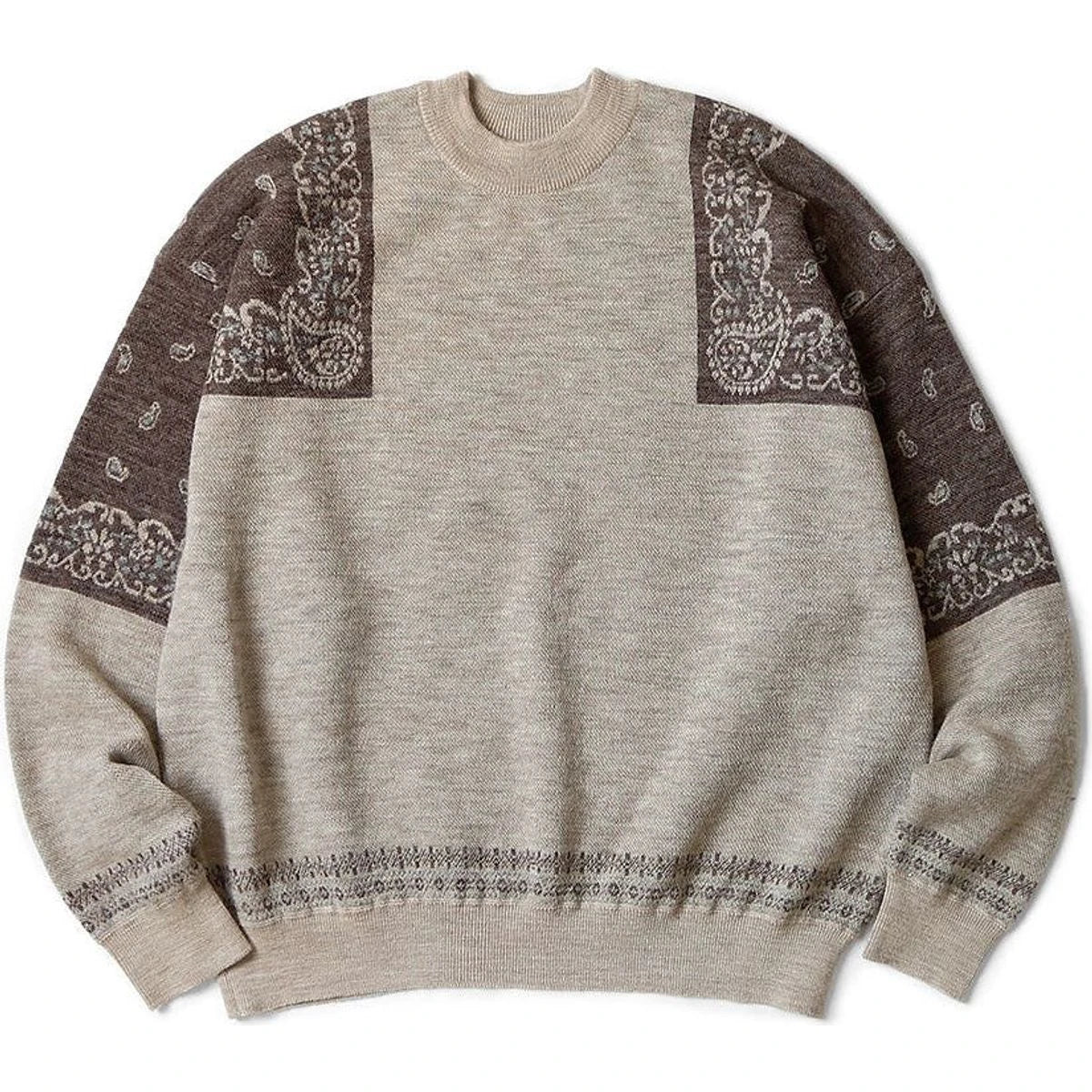 Kapital 12G Wool Bandana Crew Sweater