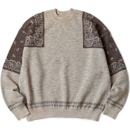 Kapital 12G Wool Bandana Crew Sweater