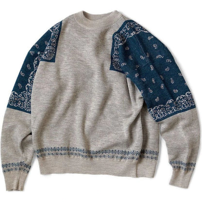 Kapital 12G Wool Bandana Crew Sweater
