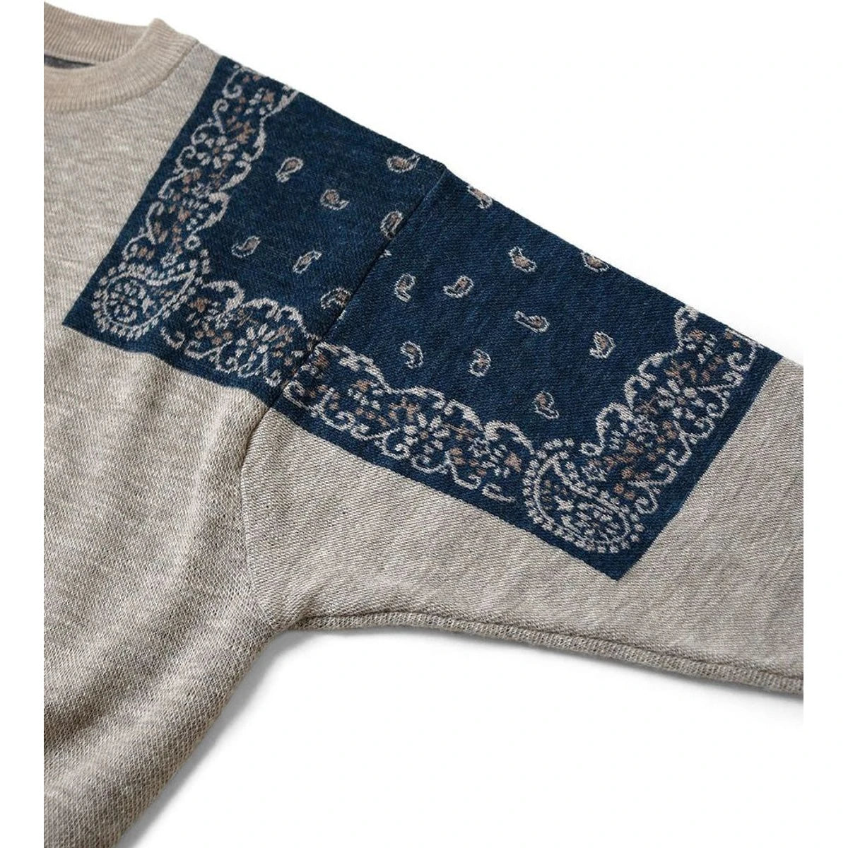 Kapital 12G Wool Bandana Crew Sweater