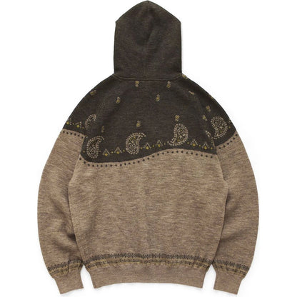 Kapital 12G Wool Bandana Nordic Hooded Sweater