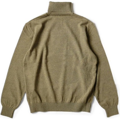 Kapital 12G Wool High Neck Sweater With Lady Blue Quilting