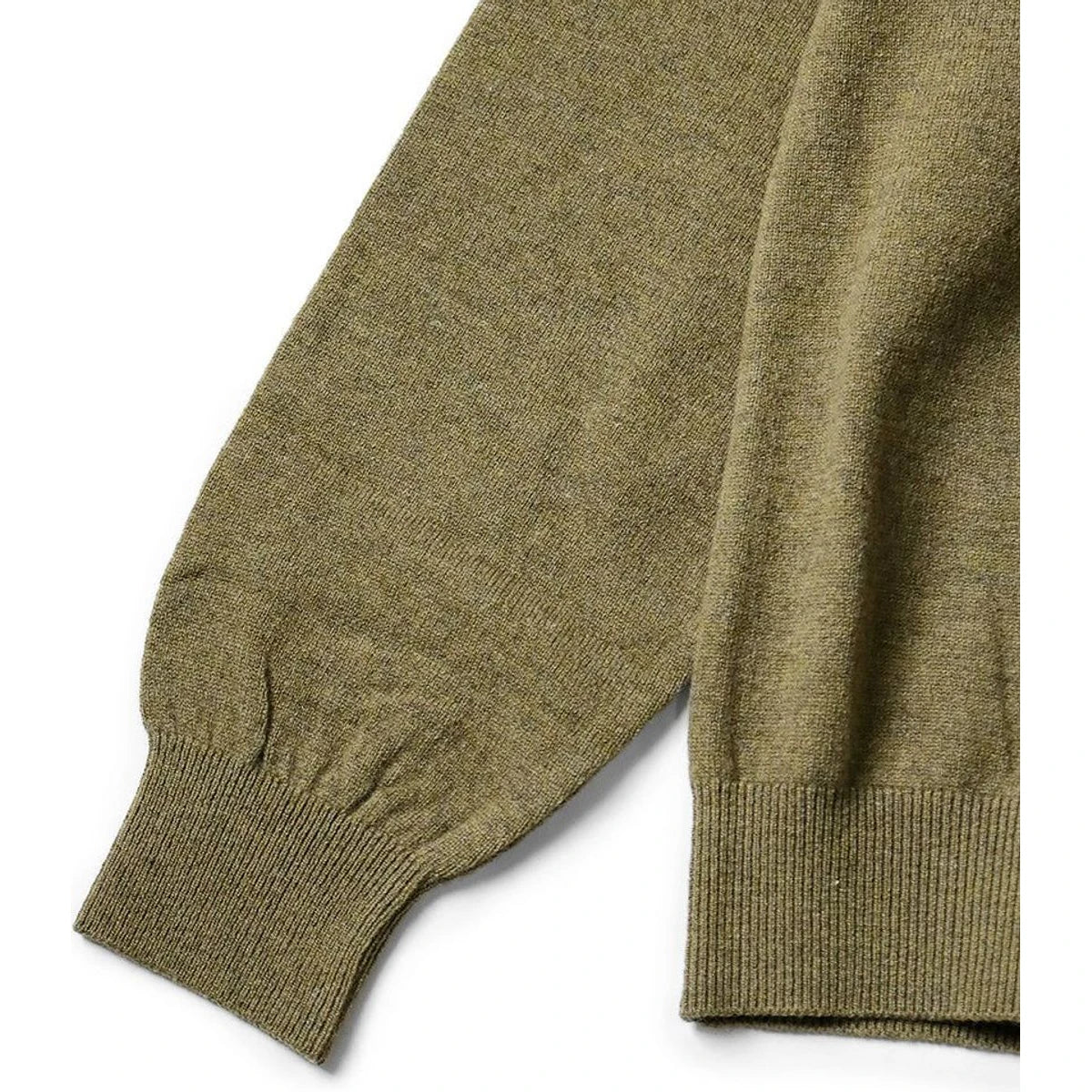 Kapital 12G Wool High Neck Sweater With Lady Blue Quilting