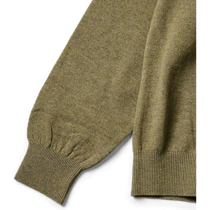 Kapital 12G Wool High Neck Sweater With Lady Blue Quilting