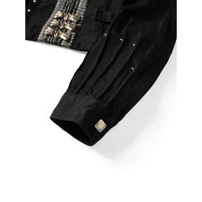 Kapital 12oz Arrow Pattern Jacquard Denim Bolero Jacket