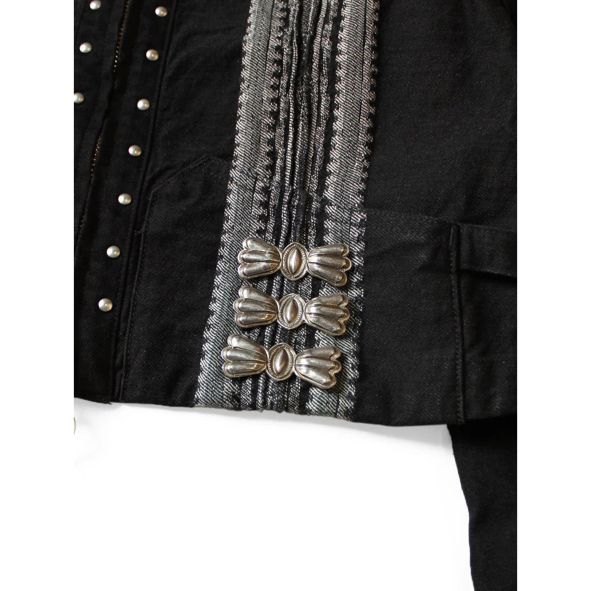 Kapital 12oz Arrow Pattern Jacquard Denim Bolero Jacket