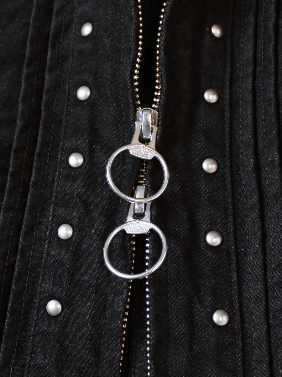 Kapital 12oz Yagasuri Jacquard Denim Drizzler Jacket