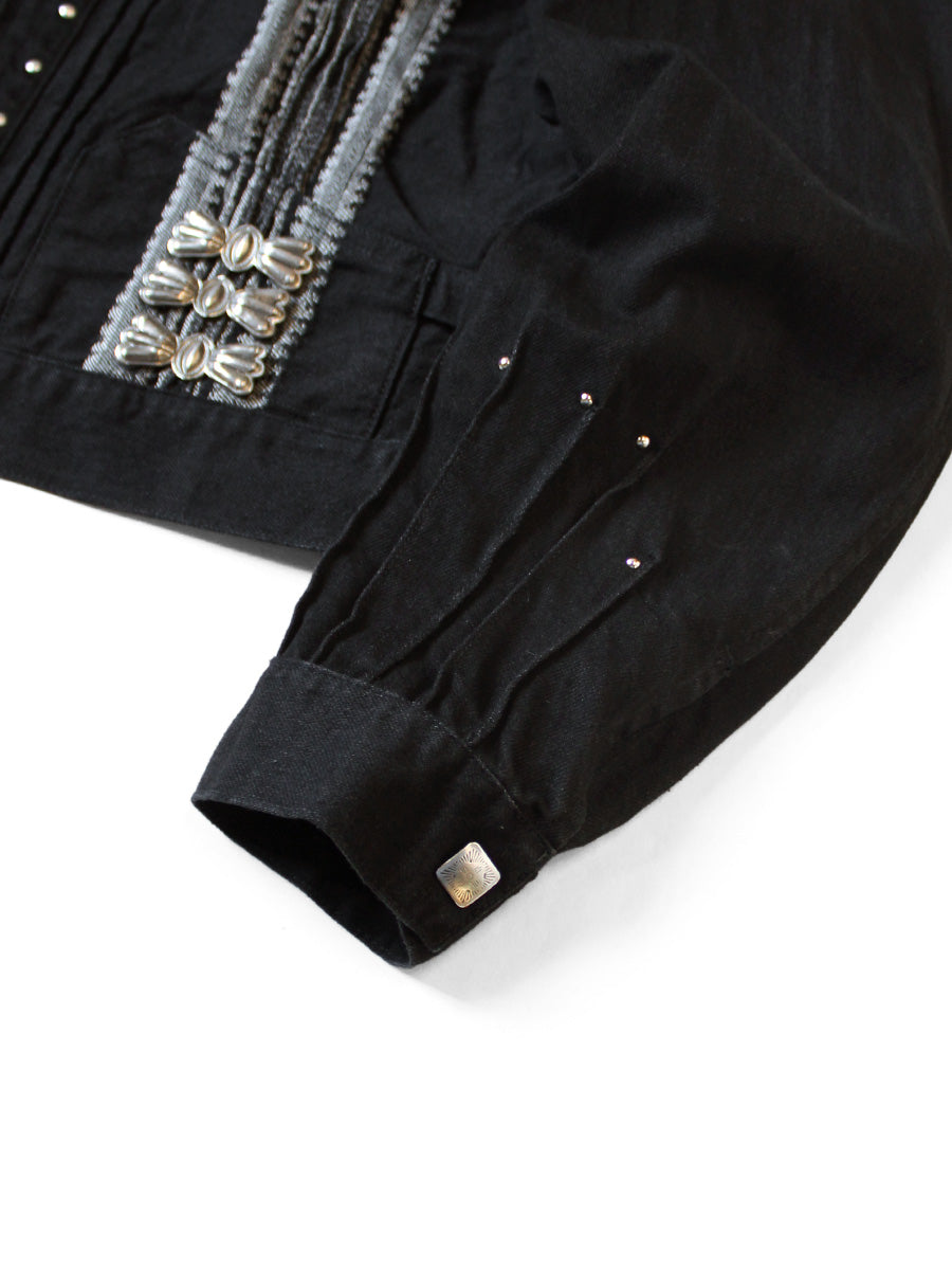 Kapital 12oz Yagasuri Jacquard Denim Drizzler Jacket