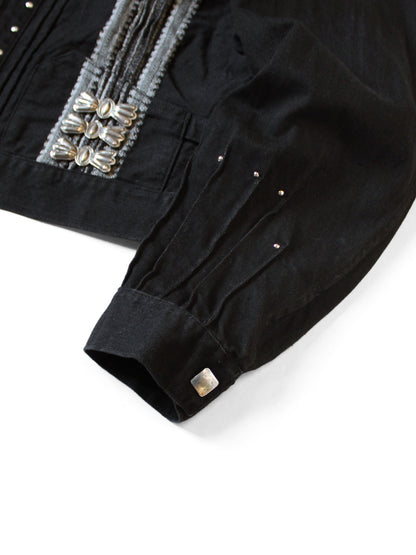 Kapital 12oz Yagasuri Jacquard Denim Drizzler Jacket