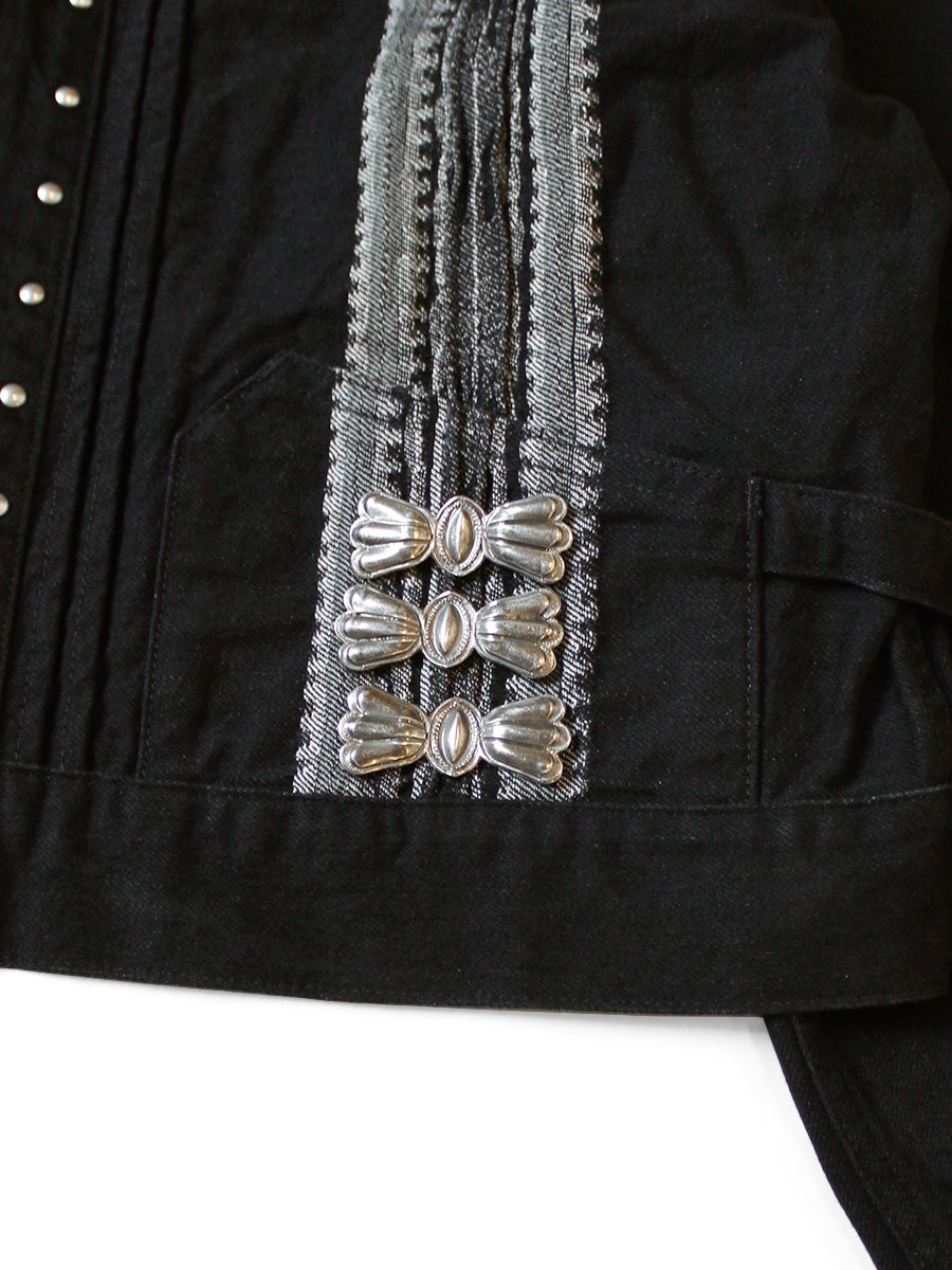 Kapital 12oz Yagasuri Jacquard Denim Drizzler Jacket