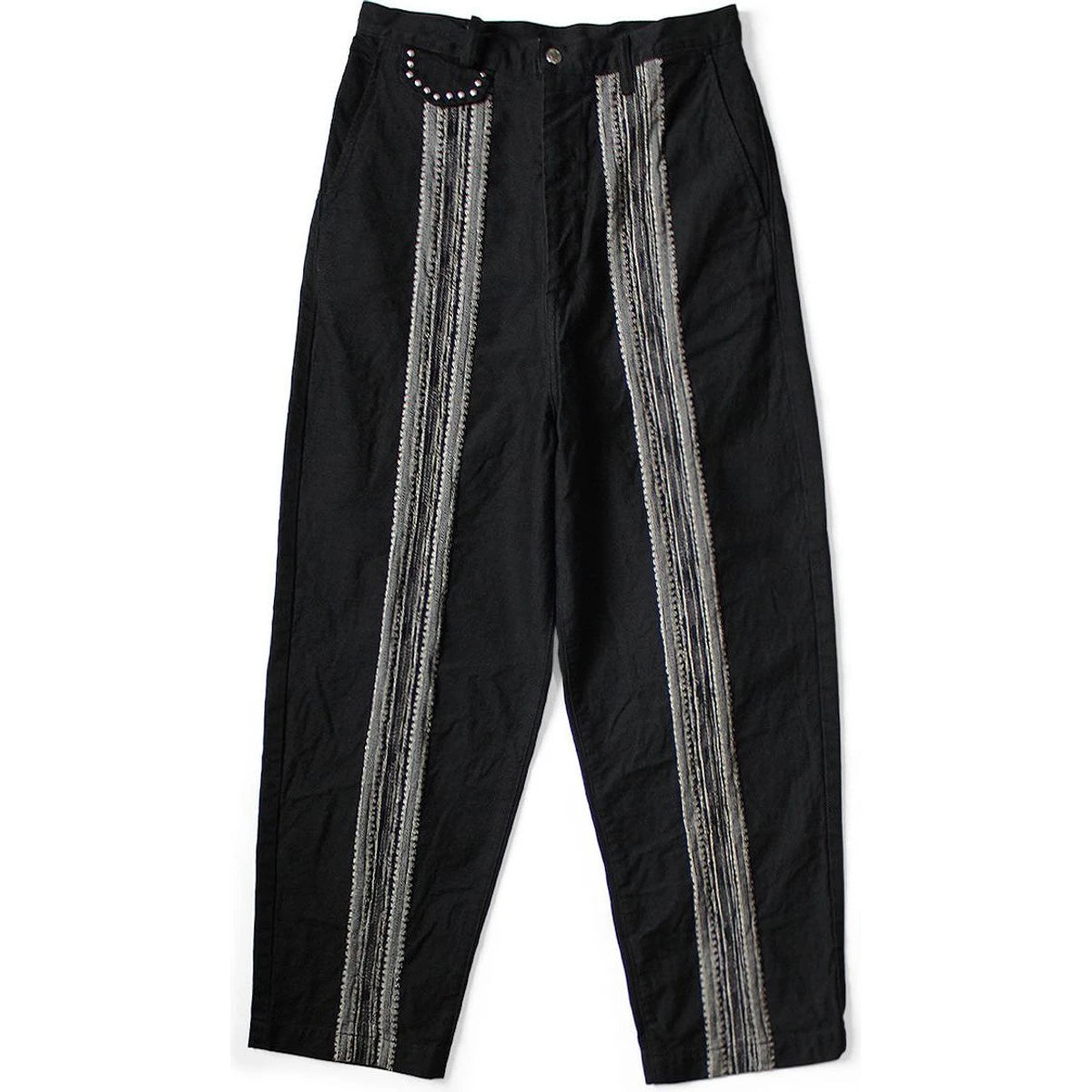 Kapital 12oz Arrow Pattern Jacquard Denim Nimes Pants