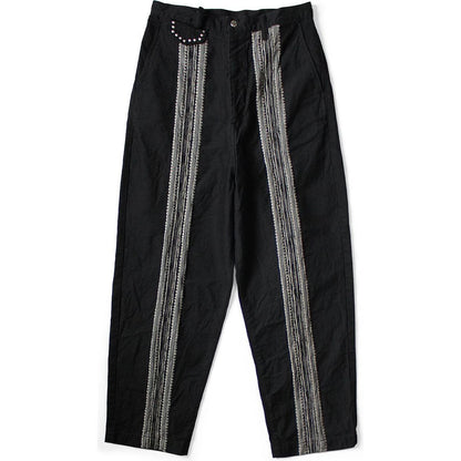 Kapital 12oz Arrow Pattern Jacquard Denim Nimes Pants