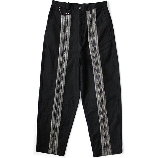 Kapital 12oz Arrow Pattern Jacquard Denim Nimes Pants