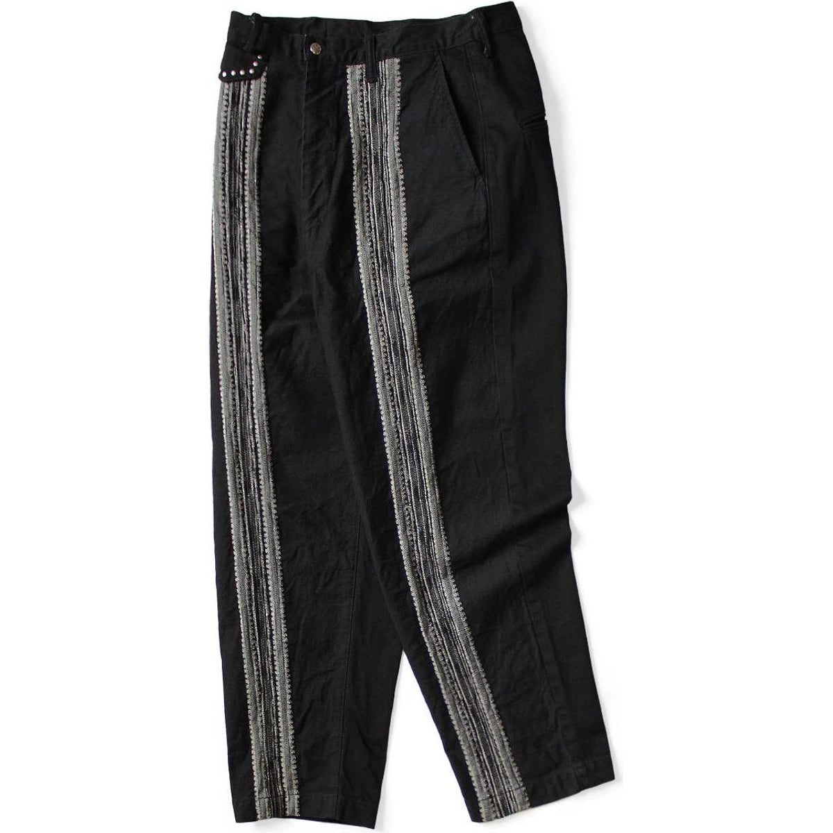 Kapital 12oz Arrow Pattern Jacquard Denim Nimes Pants