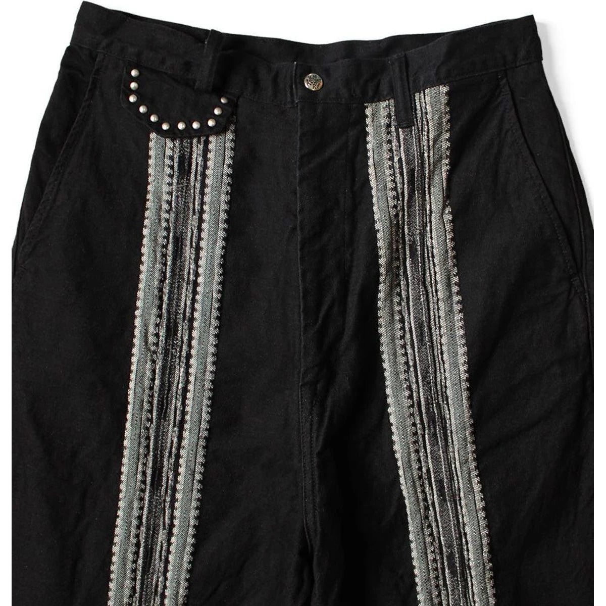 Kapital 12oz Arrow Pattern Jacquard Denim Nimes Pants