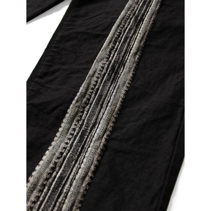 Kapital 12oz Arrow Pattern Jacquard Denim Nimes Pants