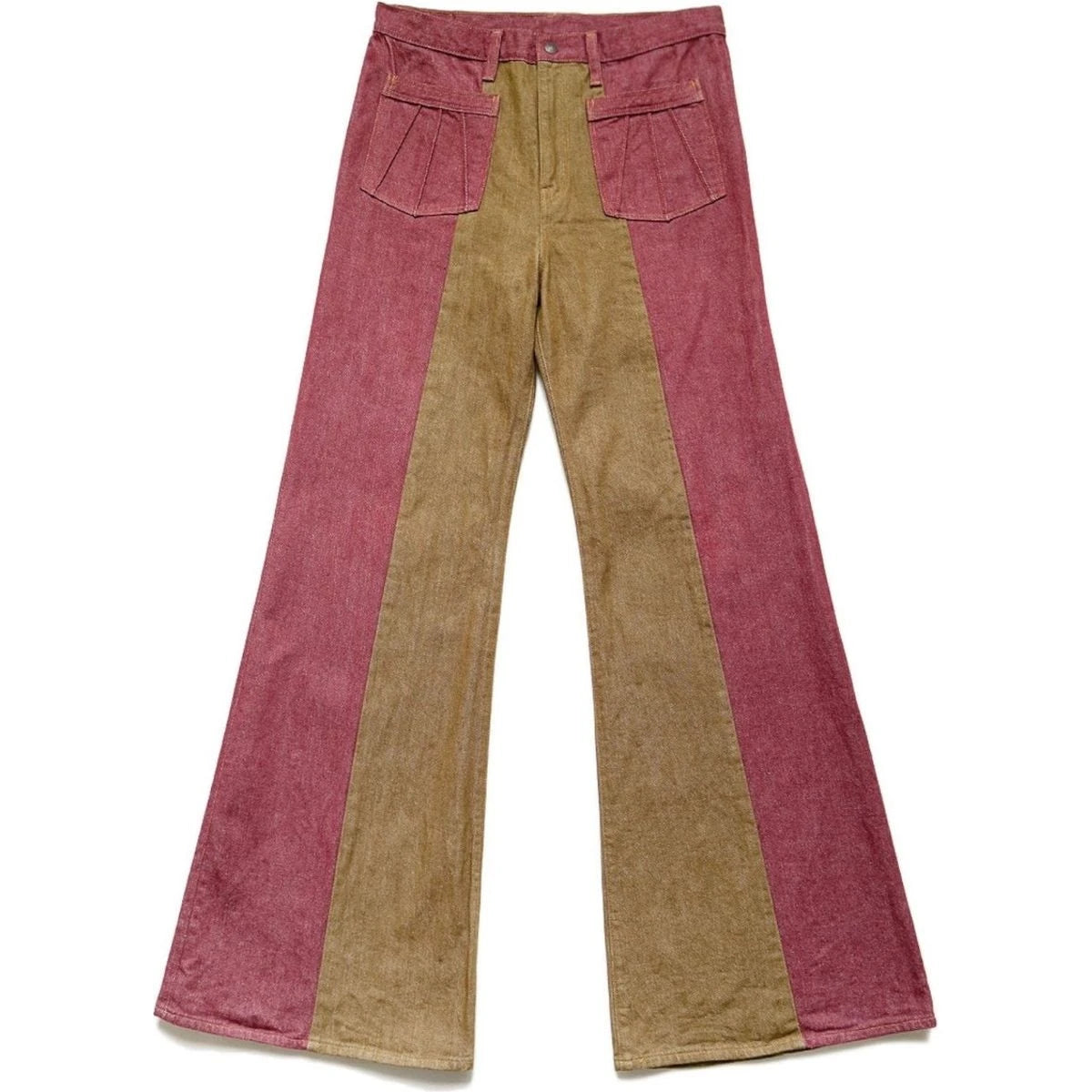 Kapital 12oz Color Denim 2 Tone Gypsy Flared Pants