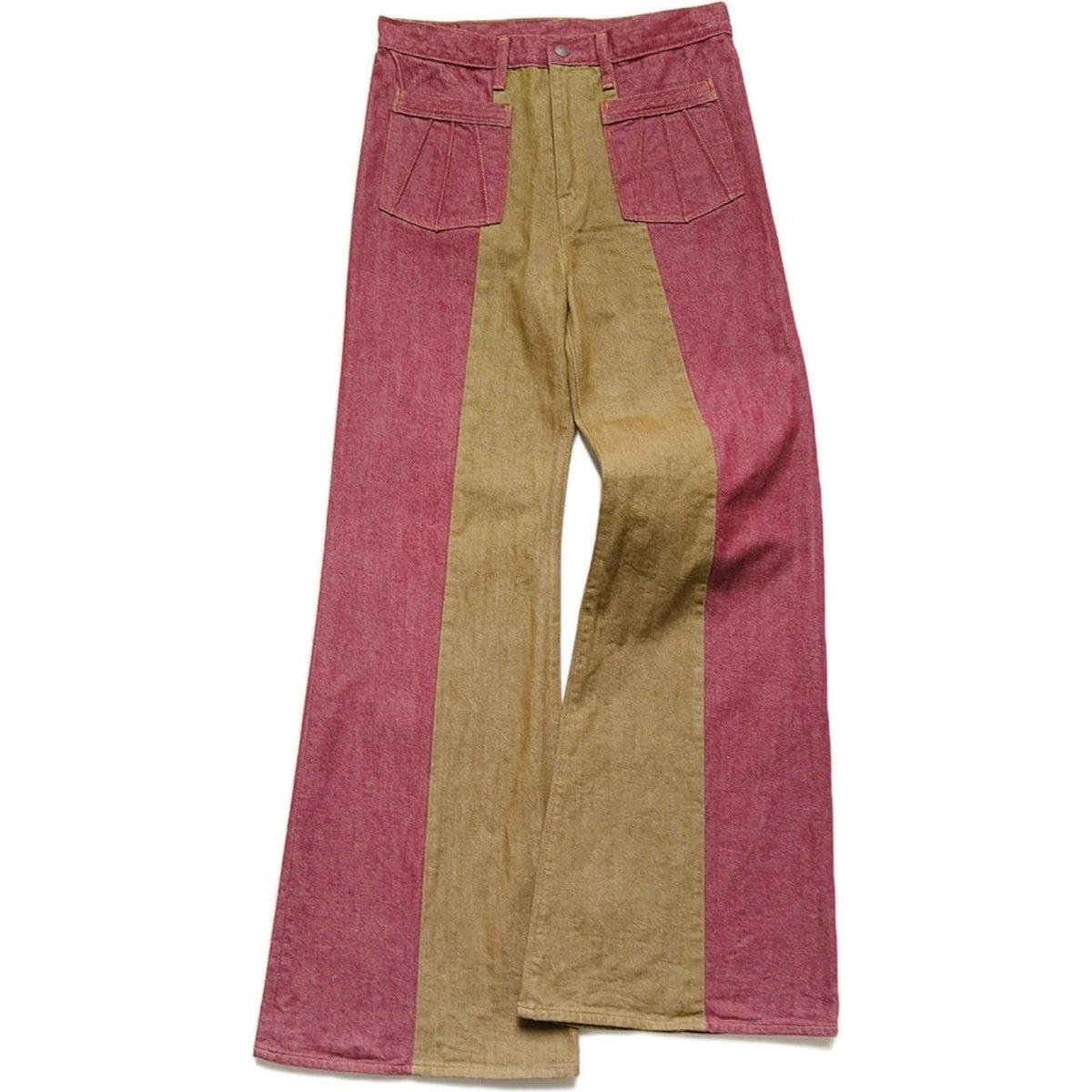 Kapital 12oz Color Denim 2 Tone Gypsy Flared Pants
