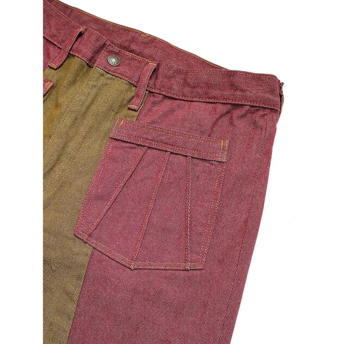 Kapital 12oz Color Denim 2 Tone Gypsy Flared Pants