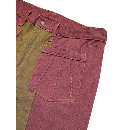 Kapital 12oz Color Denim 2 Tone Gypsy Flared Pants