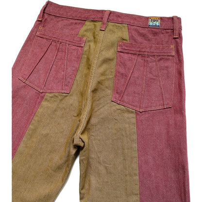 Kapital 12oz Color Denim 2 Tone Gypsy Flared Pants