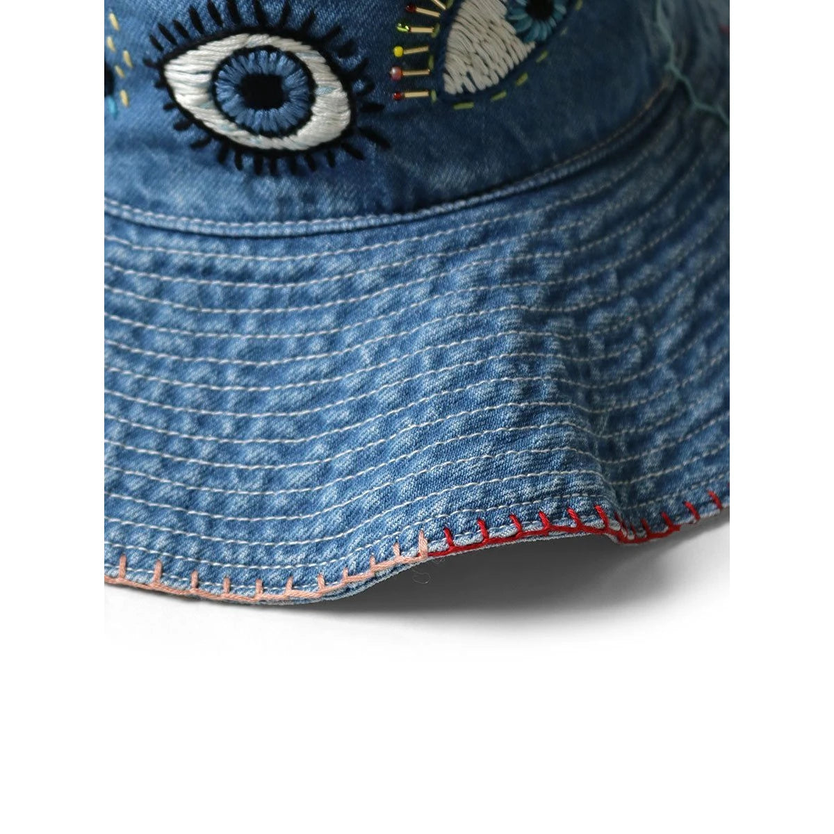 Kapital 12oz Denim Bucket Tulip Hat With Speakeasy Embroidery