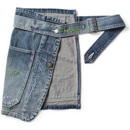 Kapital 12oz Denim Coverall Apron (Memorial Embroidery Model)