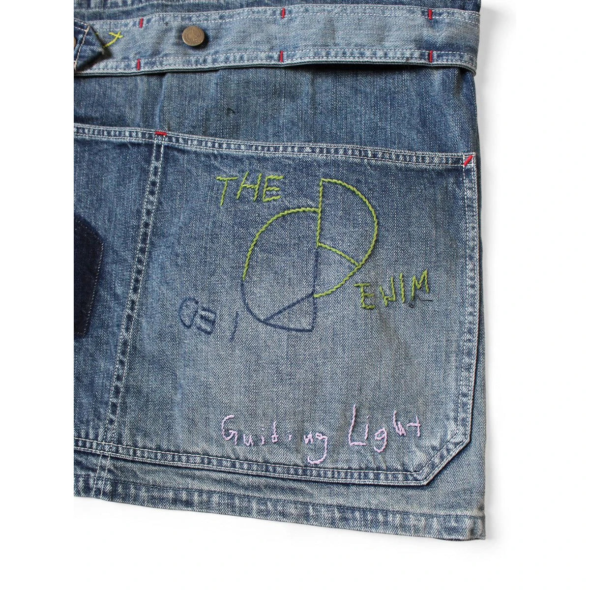 Kapital 12oz Denim Coverall Apron (Memorial Embroidery Model)