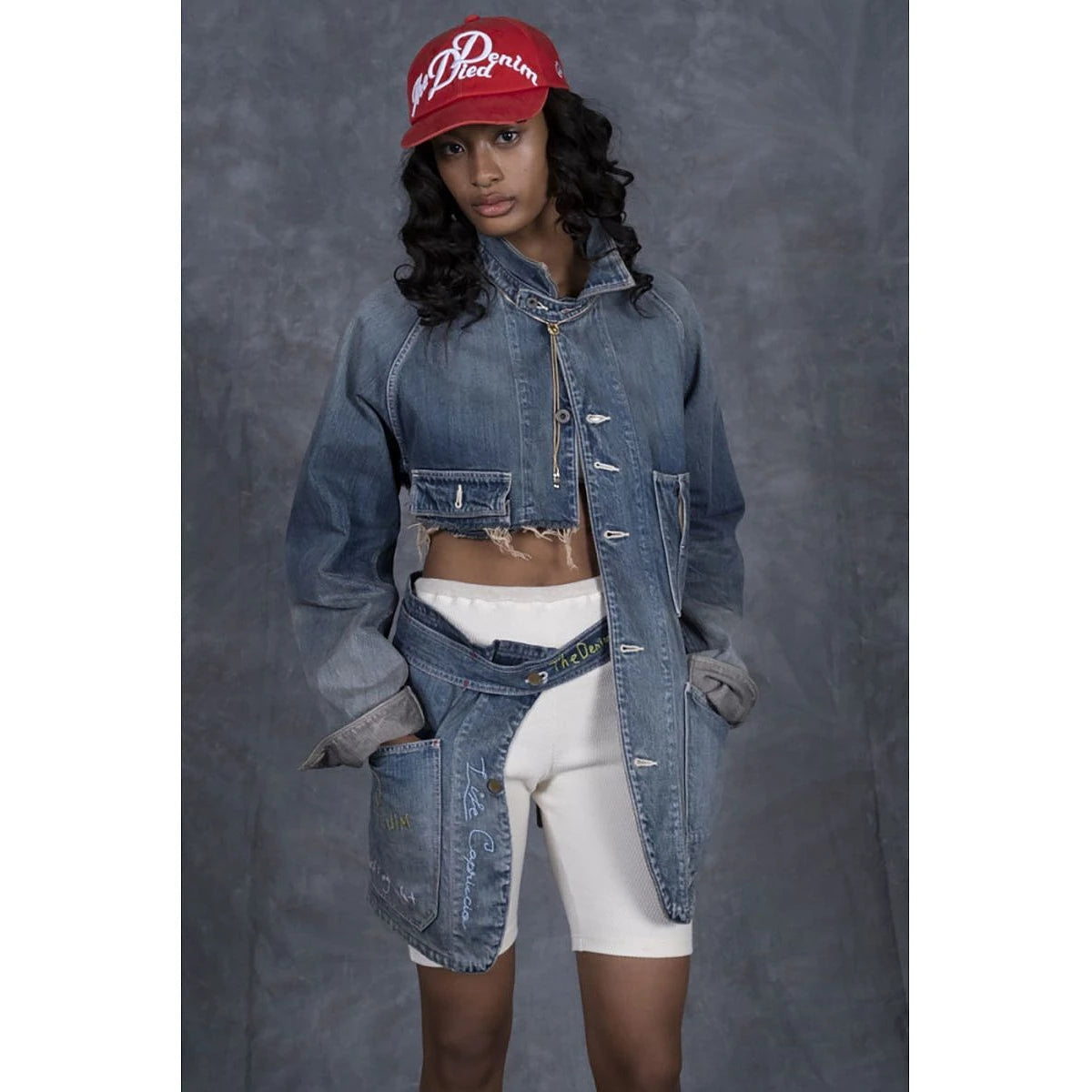 Kapital 12oz Denim Coverall Apron (Memorial Embroidery Model)