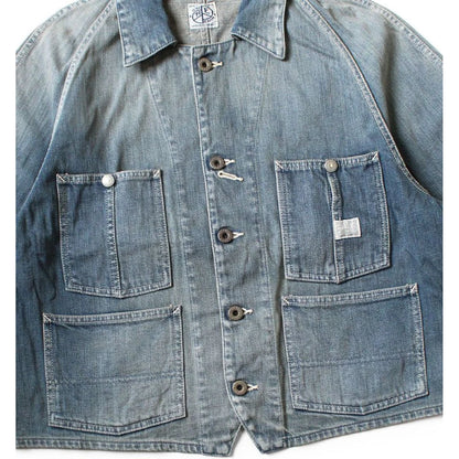 Kapital 12oz Denim Cropped Winday Chair Jacket (Short Coverall)