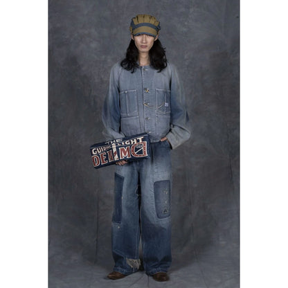 Kapital 12oz Denim Cropped Winday Chair Jacket (Short Coverall)